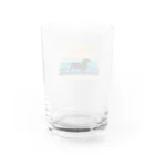 dreamy-designのわんちゃん　ダックスフンド Water Glass :back