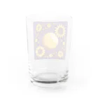 パープルルームの華やかな満月の浄化力 Water Glass :back