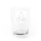 二宮大輔の自転車ロゴ Water Glass :back