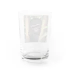 ganeshaのかくれんぼをするかわいいゴリラ Water Glass :back