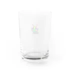 たんたん狸の不気味で可愛い森の不気味で可愛いバッタ001 Water Glass :back