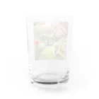 JAMnano1837の猫 in 花園 Water Glass :back