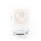 AQUAMETAVERSEの目玉焼きを乗せたお好みモダン焼き　kouchan 1616 Water Glass :back