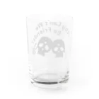 『NG （Niche・Gate）』ニッチゲート-- IN SUZURIのWhy Can't We Be Friends?（黒） Water Glass :back