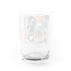 sakucchoの神秘なシマウマ Water Glass :back