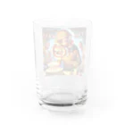 万銭ショップのおじいちゃん誕生日おめでとう Water Glass :back