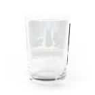 おかづあいのねこちゅうしんの黒の三頭政治 Water Glass :back