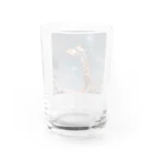 mira-shopの夜空を見上げるキリン Water Glass :back