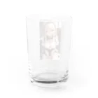 美少女学院の金髪美少女　七海ちゃんメイド Water Glass :back