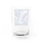 美女 アニメ 風景 の広大な滝 夜桜 Water Glass :back