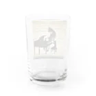 million-mindのピアノを弾く黒猫 Water Glass :back