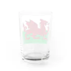 お絵かき屋さんのウェールズの旗 Water Glass :back