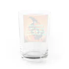 サイケデリック平和堂のサイケガヤトリーマントラ Water Glass :back