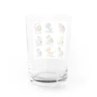 AQUAMETAVERSEの恐竜勢揃い　なでしこ1478 Water Glass :back