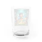 morito-suzuriの夜の森の妖精たち Water Glass :back