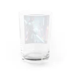 T_yama0429のサムライ Water Glass :back