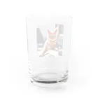 ソルブラインのお仕事猫「ブライ」 Water Glass :back