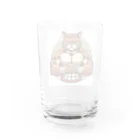 MUSCLE CAT 🐈🐈‍⬛のマッスルキャット　キジ虎 Water Glass :back