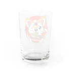World_Teesのこのかわいいコーギーは、ラーメンやアニメが大好きな、10代の女の子に最適なプレゼントです。 Water Glass :back