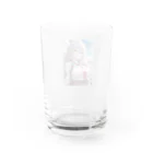 巫女スタぐらむの巫女姿のママ Water Glass :back