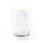 no_mi_Ke08のメガネの可愛い女の子のキャラクター Water Glass :back