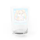 Minoyaの雲に乗った犬 Water Glass :back