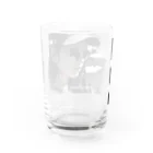 A&MのCool girl【モノクロ】 Water Glass :back