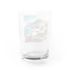 ソラノカナタのハワイを満喫するシロクマ Water Glass :back