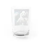 ことまるの宇宙飛行士パンダ Water Glass :back