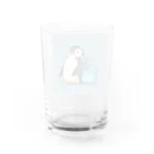 ganeshaのかわいいペンギンとおもちゃのバケツ Water Glass :back