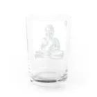 D・K　Design.saitama　ディーケーデザインさいたまのDKデザイン　白背景　銀の大仏様 Water Glass :back