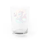 幸運アイテムデポの幸運の翼ドラゴンキック Water Glass :back