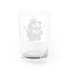 dai-k_1977のかわいい亀侍 Water Glass :back