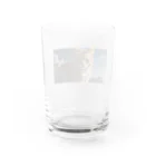 ADOのこちらを見つめる猫 Water Glass :back