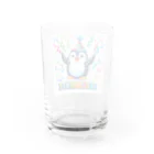 まんじゅ王国のこのキュートなペンギンがお祝いムード全開 Water Glass :back