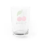 ひろ姐🍒商店のさくらんぼ（ひらがな） Water Glass :back