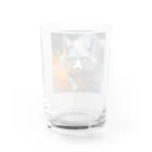 タカヤマ・サイトのフォックス・突き進む意志・アート風 Water Glass :back