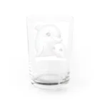 しんすけのイルカの親子 Water Glass :back