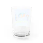 Tamon-TamonのLove & Peace ブルードット Water Glass :back