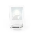 うみのいえ　シロクマ店のシロクマ ロンリー Water Glass :back