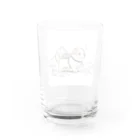 ganeshaのかわいい犬のバックグラウン Water Glass :back