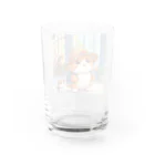 アミュペンのふわふわのネコがお買い物中！ Water Glass :back