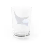 パパリスのクールブラックマンタ Water Glass :back