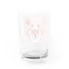 うさぎウサギのいちご大好き、うさみみチャコちゃん Water Glass :back