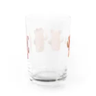 atelier_lapislazuliのくまはにわ4（うしろ） Water Glass :back