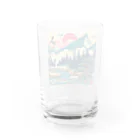 テクノ浮世絵の北海道の神秘 - 伝統と現代の融合 Water Glass :back