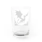 野良猫のアトリエのドラゴン（シルエット） Water Glass :back