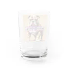 メアリーの魅力満点のブルドッグがただいま登場！ Water Glass :back