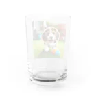 カジノ屋のビーグル犬キキちゃん Water Glass :back