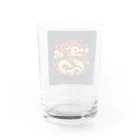 幸福龍神の幸運を呼ぶ金龍ちゃん🐉 Water Glass :back